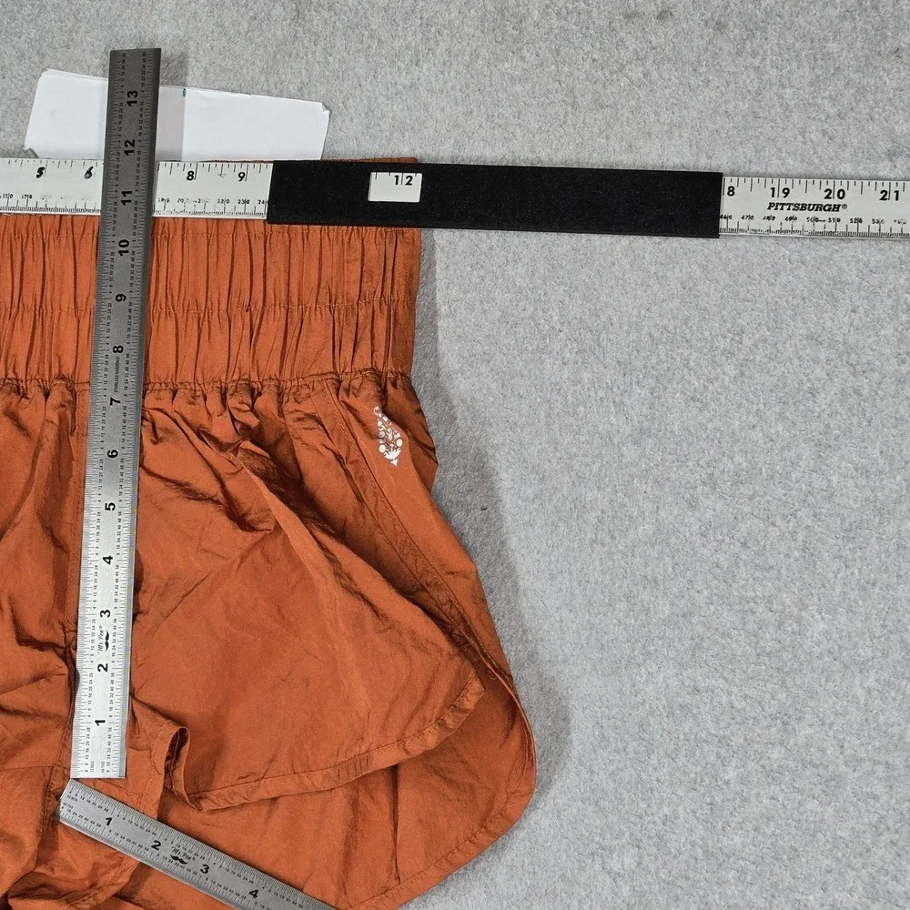 Free People Movement Women Activewear Shorts S Rust The Way Home Stretch